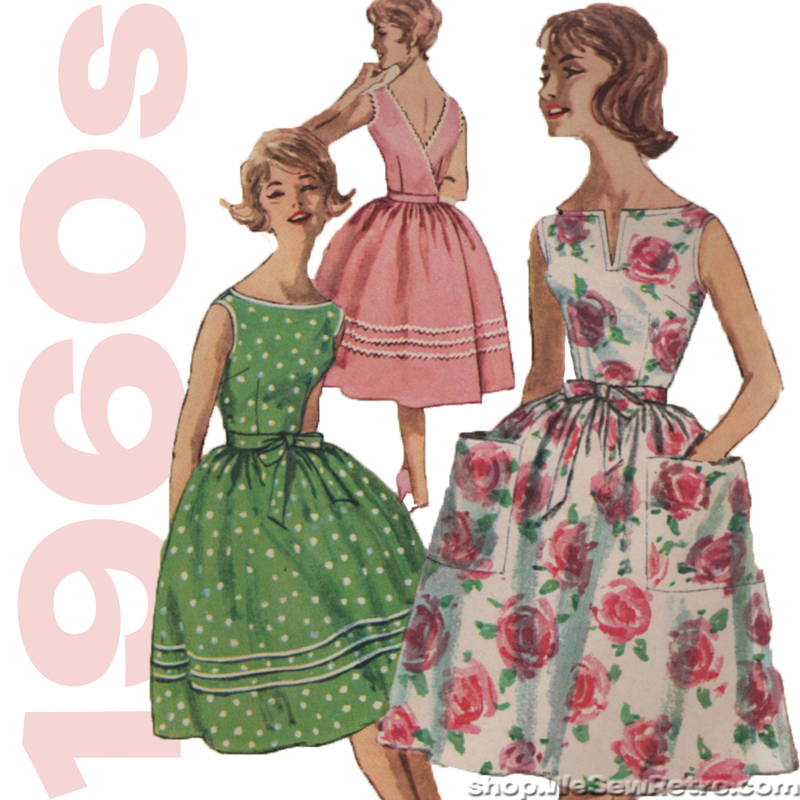 1960s Wrap Around Dress Vintage Sewing Pattern - Simplicity 3463