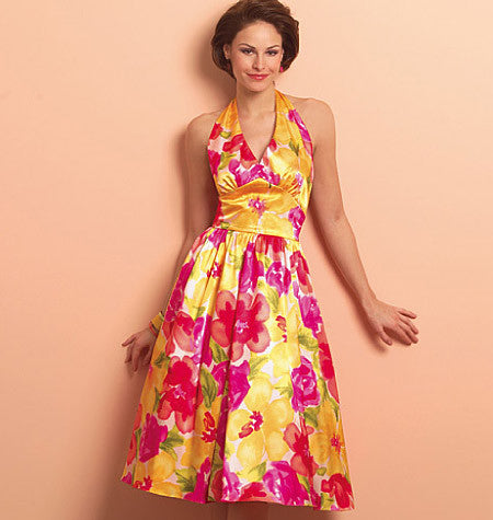 Butterick 5209. 1940s Vintage Reproduction Pattern. Retro Butterick Pattern. Halter Dress Sewing Pattern.