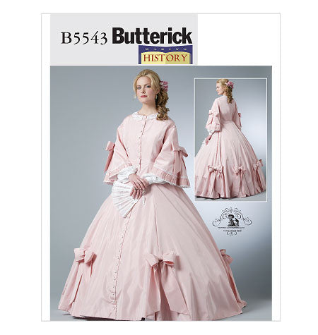 Misses Civil War Costume Sewing Pattern - Butterick B5543