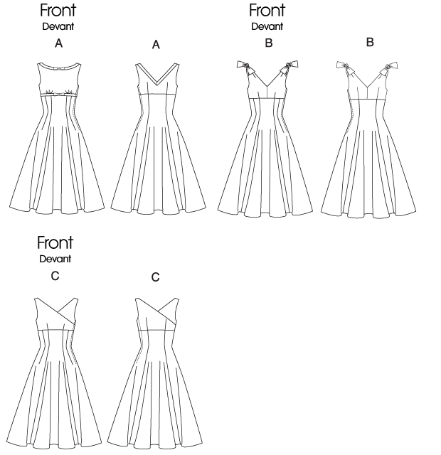 1950s Repro Vintage Sewing Pattern: Underbust Bow Dress. Butterick 560 WeSewRetro 1950s Repro Vintage Sewing Pattern: Underbust Bow Dress. Butterick 560 WeSewRetro