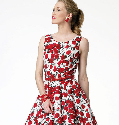 1960s Repro Vintage Sewing Pattern: Low Back Dress. Butterick 5748