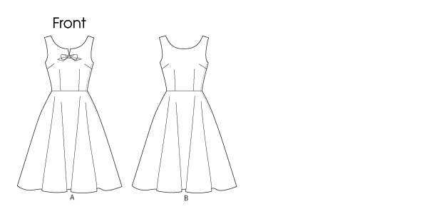 1960s Repro Vintage Sewing Pattern: Low Back Dress. Butterick 5748