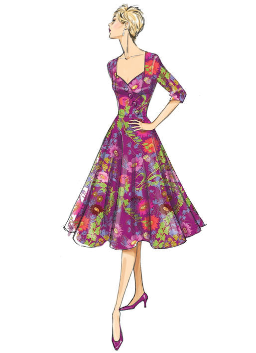 B6412 Butterick 6412 Sewing Pattern Gertie Vintage Dress Pattern
