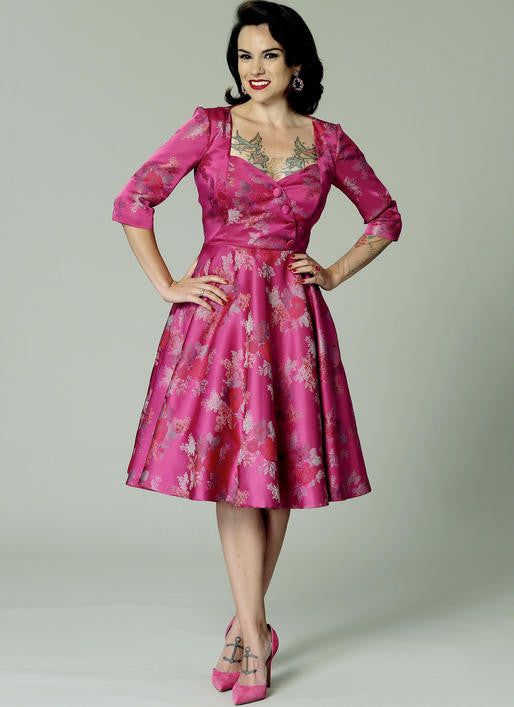 B6412 Butterick 6412 Sewing Pattern Gertie Vintage Dress Pattern
