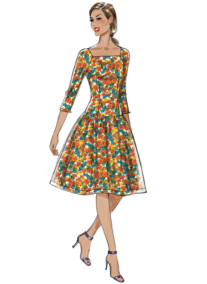 B6484 Patterns by Gertie Dress Sewing Pattern - Butterick 6484 Vintage Inspired Dress Pattern