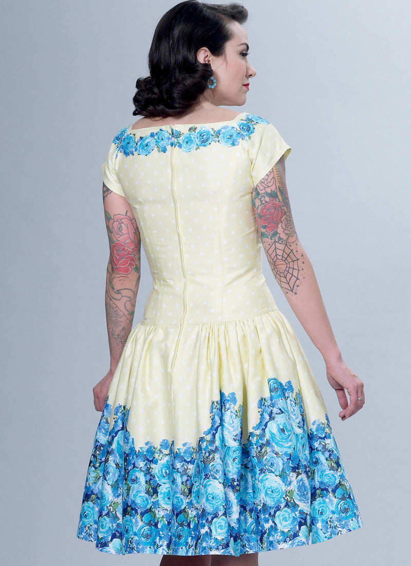 B6484 Patterns by Gertie Dress Sewing Pattern - Butterick 6484 Vintage Inspired Dress Pattern