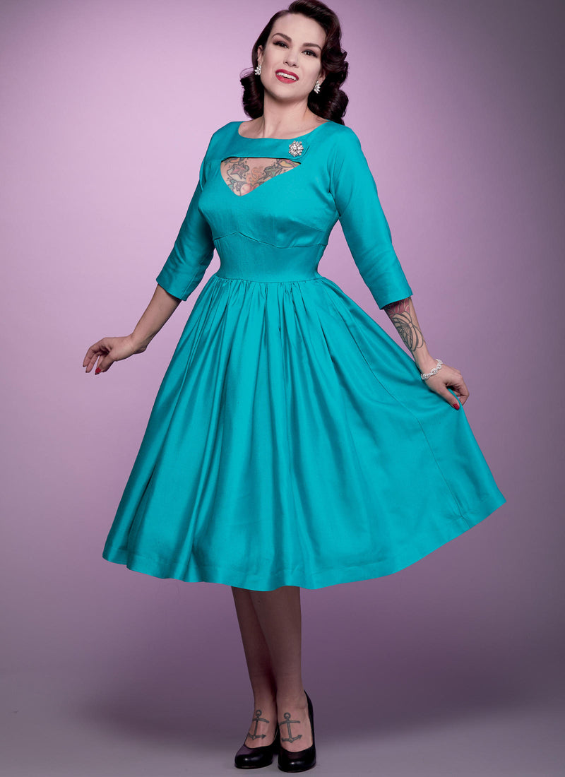B6590 Patterns by Gertie Dress Sewing Pattern - Butterick 6590 Vintage Inspired Dress Pattern