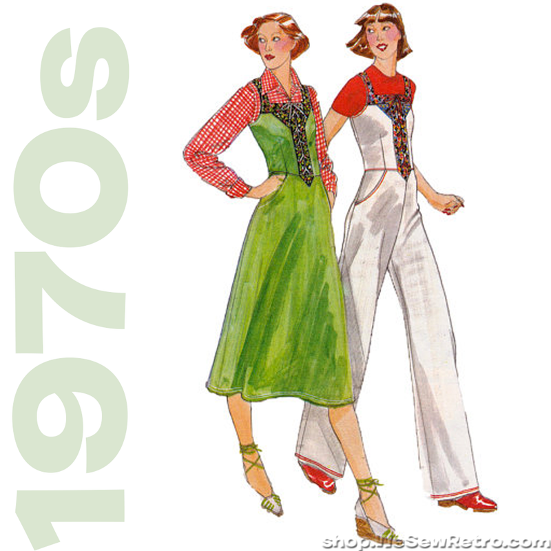 1970s Jumpsuit Vintage Sewing Pattern - Laced Jumper Sewing Pattern - Butterick 5283