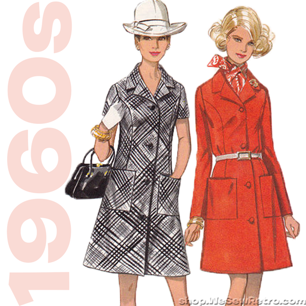 1960s Dress Vintage Sewing Pattern. Butterick 5456