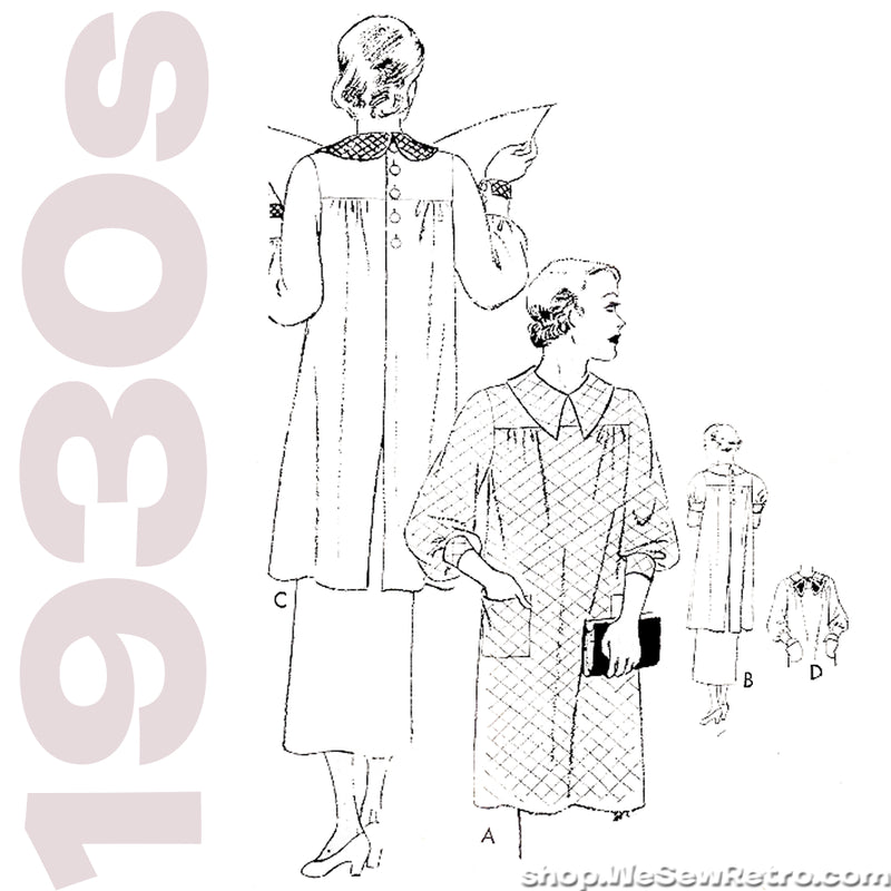 Butterick 5881 - 1930s Smock Vintage Sewing Pattern