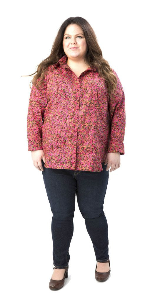 Curve-friendly Shirt Sewing Pattern - Harrison Shirt from Cashmerette
