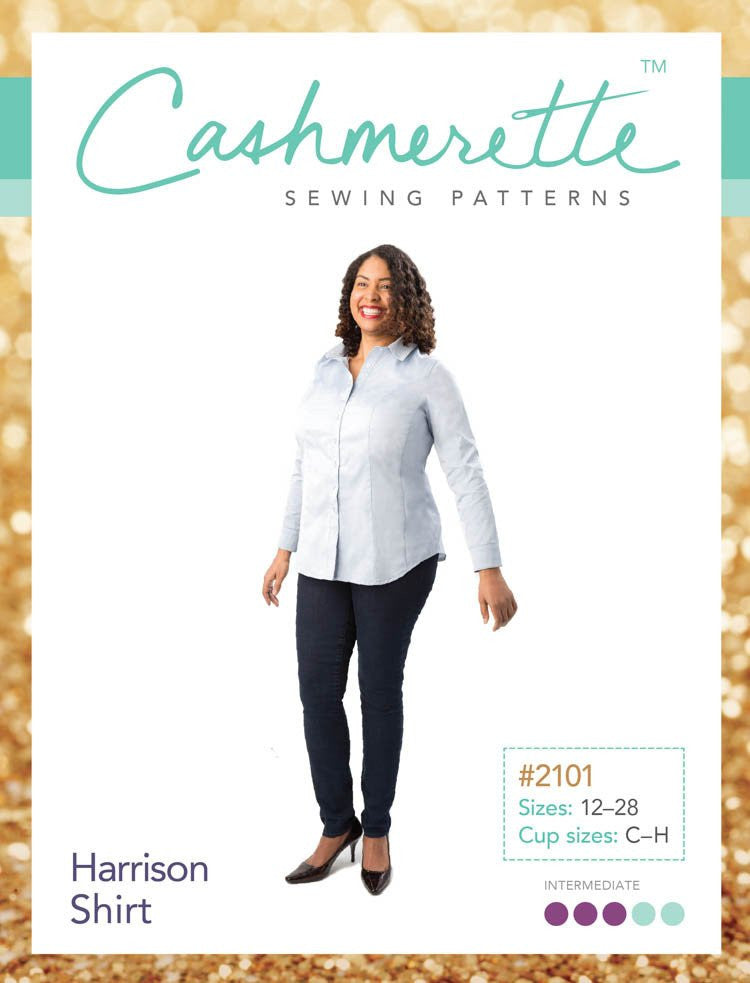 Curve-friendly Shirt Sewing Pattern - Harrison Shirt from Cashmerette