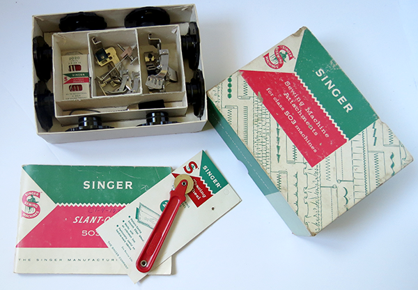 Slantomatic Singer 503 Sewing Accessories in Original Box