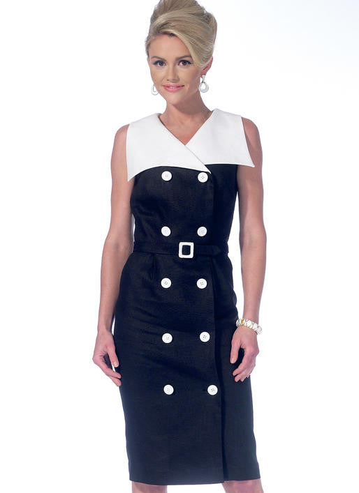 M7087 1960s Double Breasted Dress Sewing Pattern - McCalls 7087 Dress Sewing Pattern