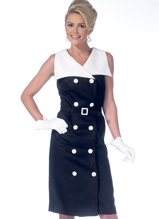 M7087 1960s Double Breasted Dress Sewing Pattern - McCalls 7087 Dress Sewing Pattern