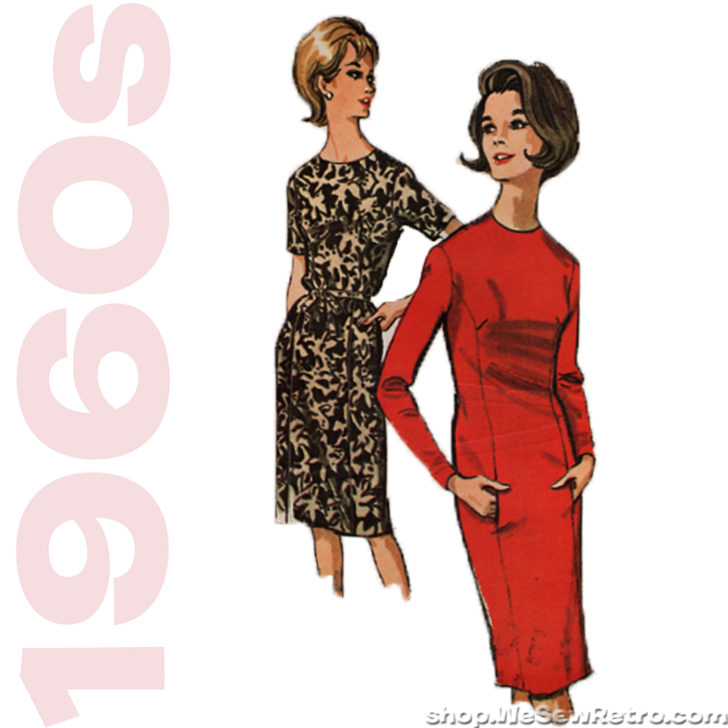McCalls 7096 1960s Vintage Sewing Pattern - Misses Dress Pattern