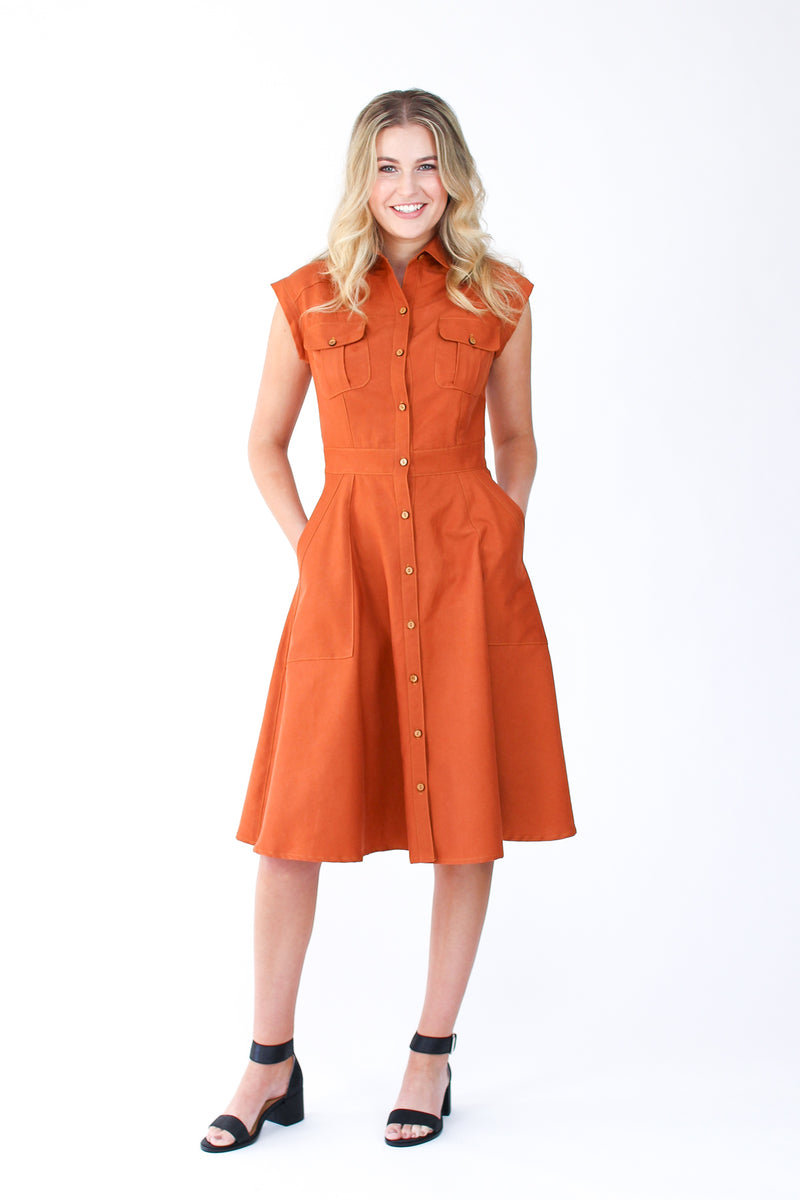 Megan Nielsen Matilda Shirtdress Paper Sewing Pattern