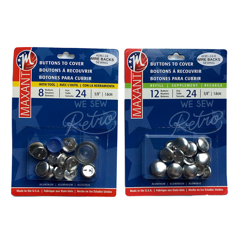 5/8" Buttons to Cover - Make Matching Buttons for Your Dress