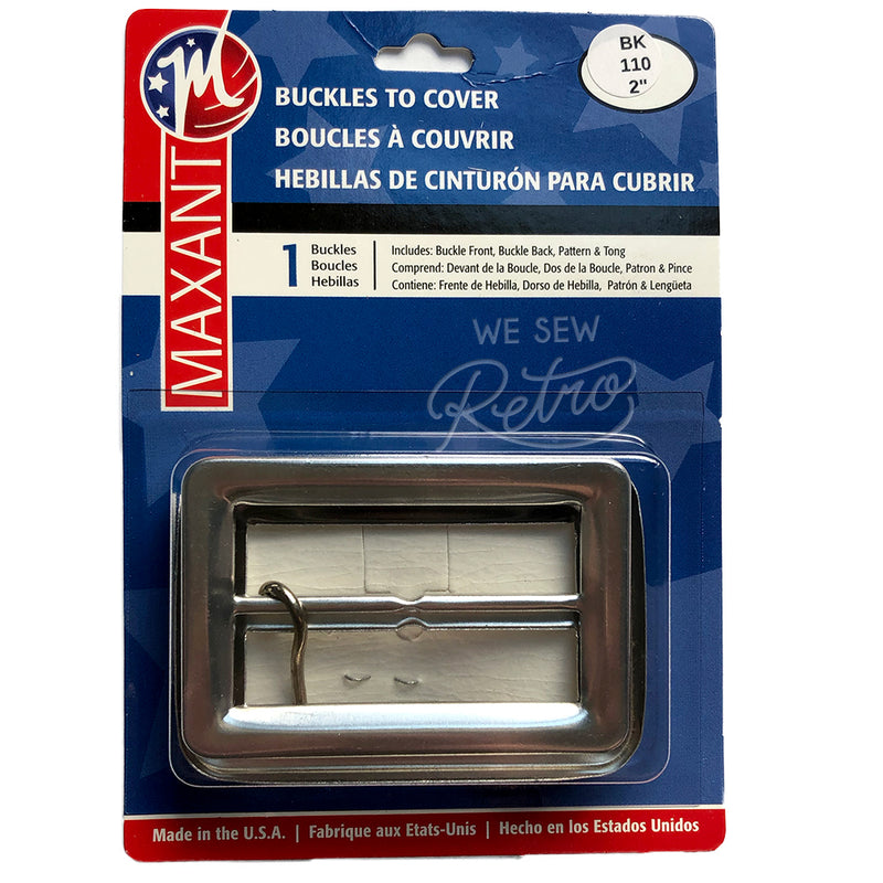 Belt Buckle Kit - 2" Buckle to Cover - Make a Matching Belt for Your Dress (BK-110)