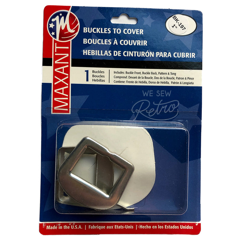 Belt Buckle Kit - 1" Buckle to Cover - Make a Matching Belt for Your Dress (BK-197)