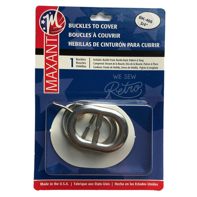 Belt Buckle Kit - 3/4" (0.75") Buckle to Cover - Make a Matching Belt for Your Dress (BK-466)