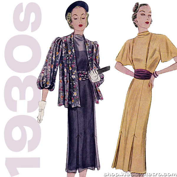 Pictorial Review 9216. 1930s Vintage Sewing Pattern. 40 Inch Bust