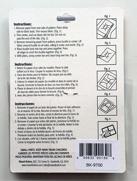 Belt Buckle Kit - 3" Buckle to Cover - Make a Matching Belt for Your Dress (BK-9700)