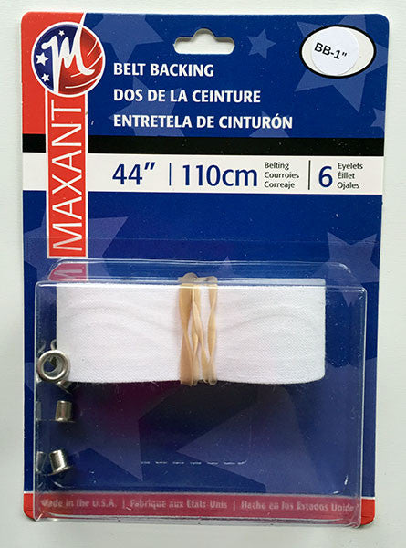 Belt Backing Kit - 1" Belting with Eyelets - Make a Matching Belt for Your Dress (BB-1)