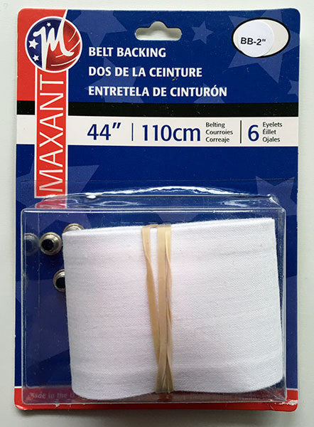 Belt Backing Kit - 2" Belting with Eyelets - Make a Matching Belt for Your Dress (BB-2)