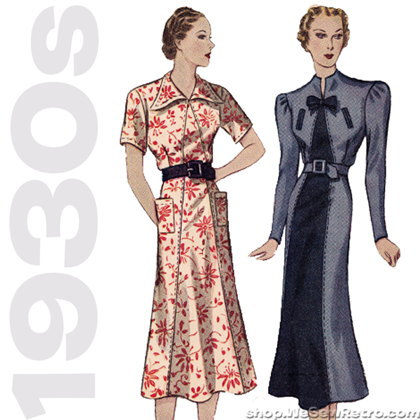 Simplicity 2349. 1930s Sewing Pattern. 1930s Dress Vintage Pattern.