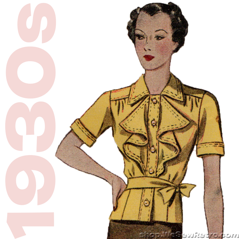 Simplicity 2463 - 1930s Blouse Vintage Sewing Pattern