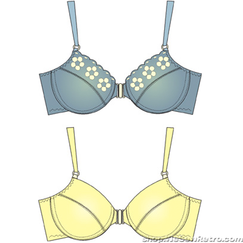 Pin-up Girls Sharon Front Closing Demi Bra Sewing Pattern