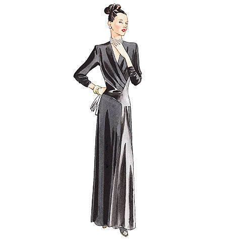 1940s Vintage Vogue Misses Dress: Vogue Patterns V2354