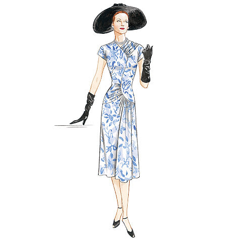 1940s Vintage Vogue 2787: Misses Dress Sewing Pattern