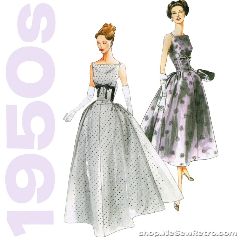 Vintage Vogue 8874 - 1950s Dress Sewing Pattern