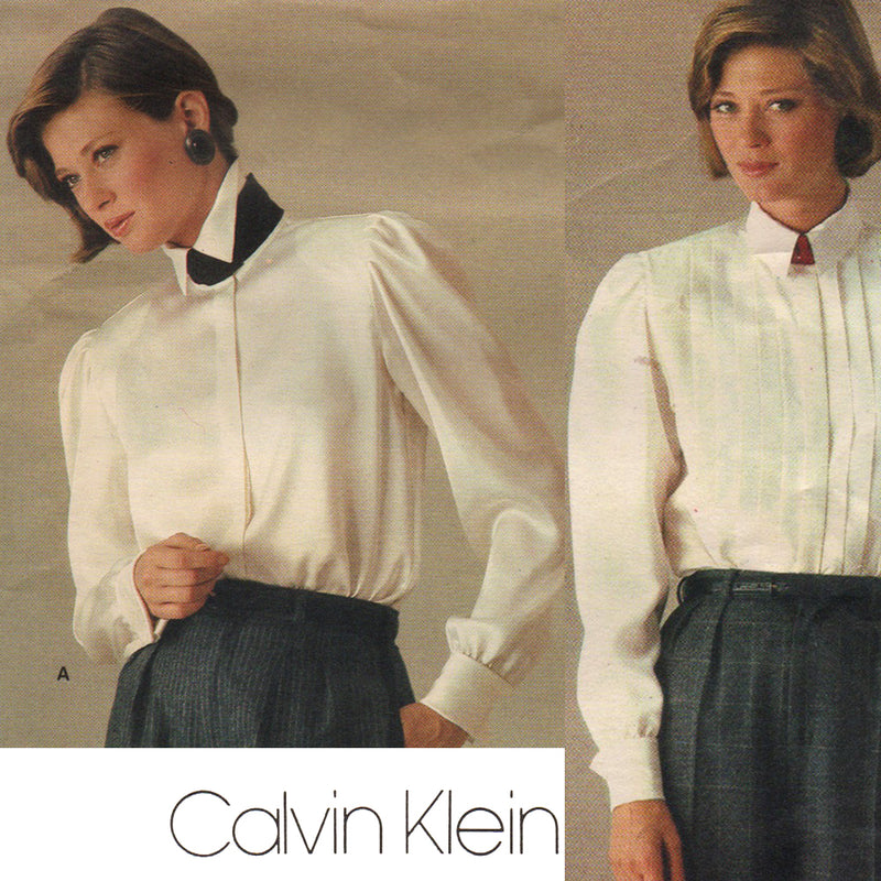 Vogue 1211 Calvin Klein Blouse Vintage Sewing Pattern