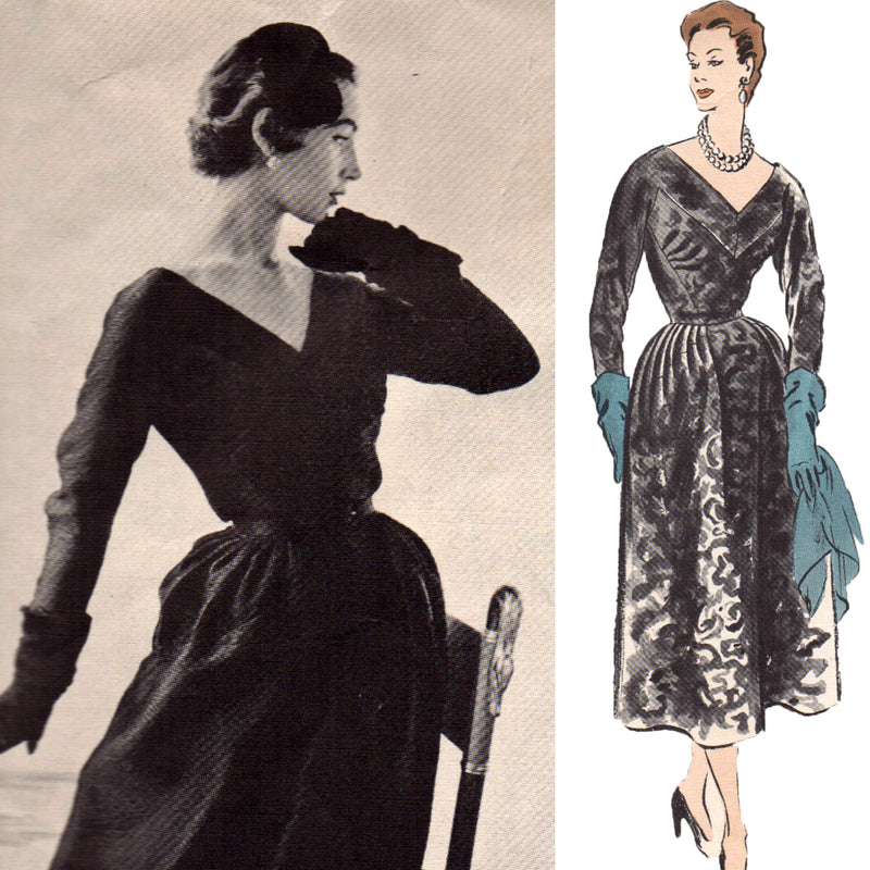 Vogue 1234 Dessès Dress Vintage Sewing Pattern