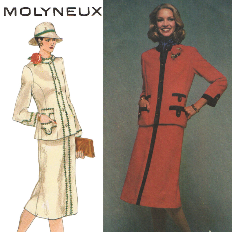 Vogue 1607 Molyneux Jacket & Skirt Vintage Sewing Pattern