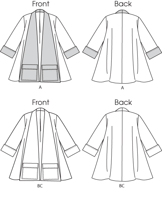 Butterick B5716 1950s Coat Vintage Sewing Pattern