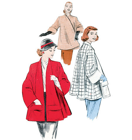 Butterick B5716 1950s Coat Vintage Sewing Pattern