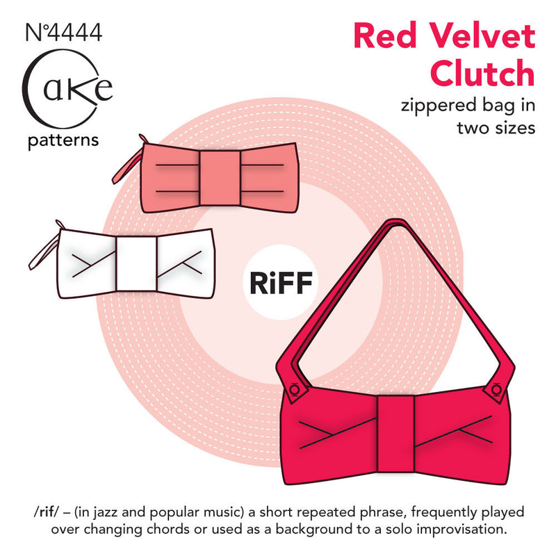 Cake Patterns Red Velvet Clutch Sewing Pattern