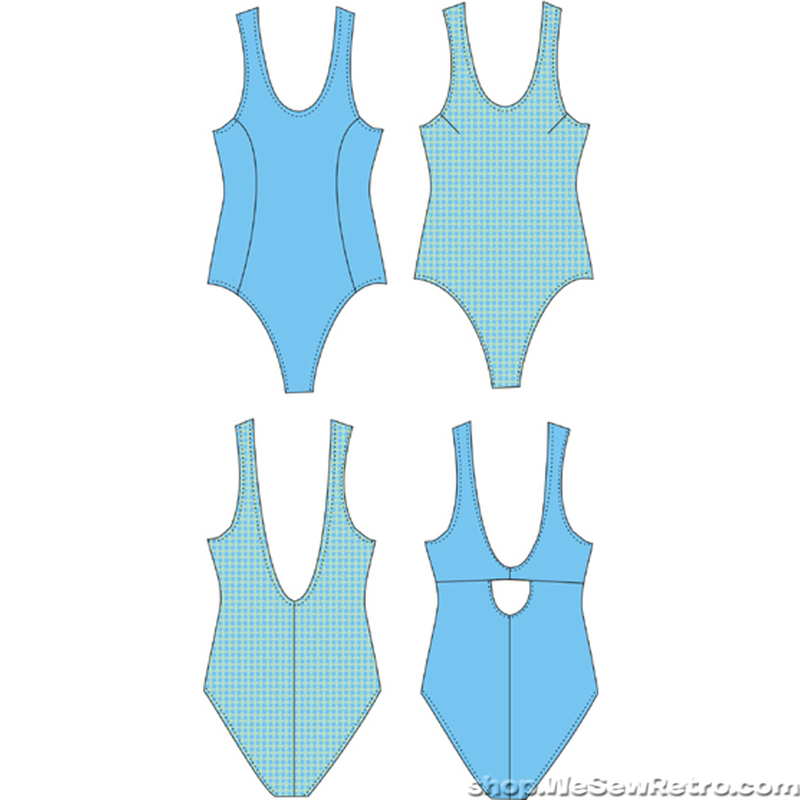 Pin Up Girls Denise Swimsuit Sewing Pattern