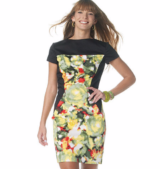 McCalls 6278 Misses Colorblock Dress Sewing Pattern M6278