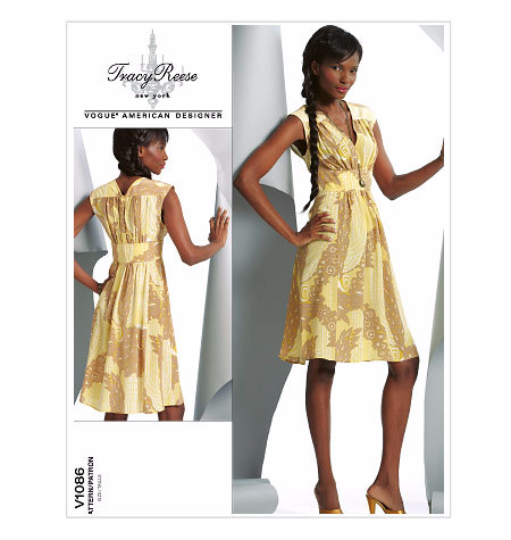 V1086 Vogue American Designer Dress Sewing Pattern: Tracy Reese Vogue 1086 Out of Print