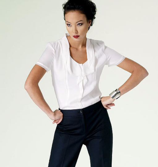 V1294 Vogue American Designer Anne Klein Blouse & Pants Sewing Pattern Vogue 1294 Out of Print