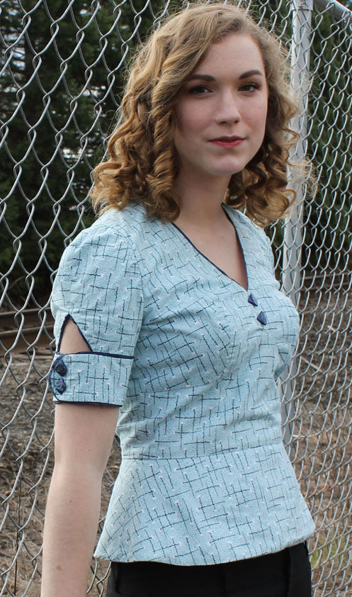 Sew Chic Ehlen Blouse Paper Sewing Pattern by Sew Chic Pattern Company
