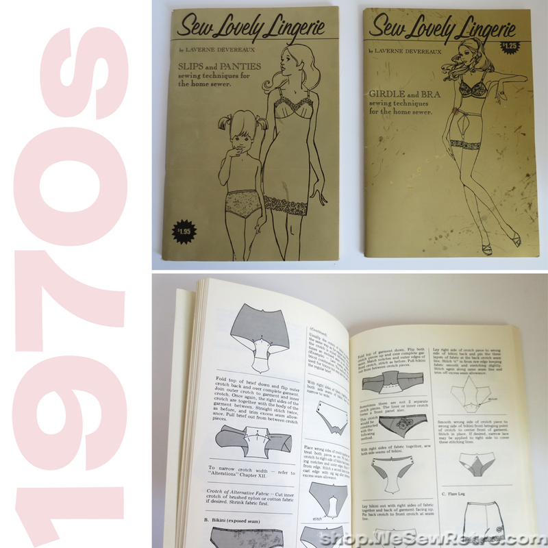 Sew Lovely Lingerie Vintage Books for Making Panties, Slips, Girdles and Bras