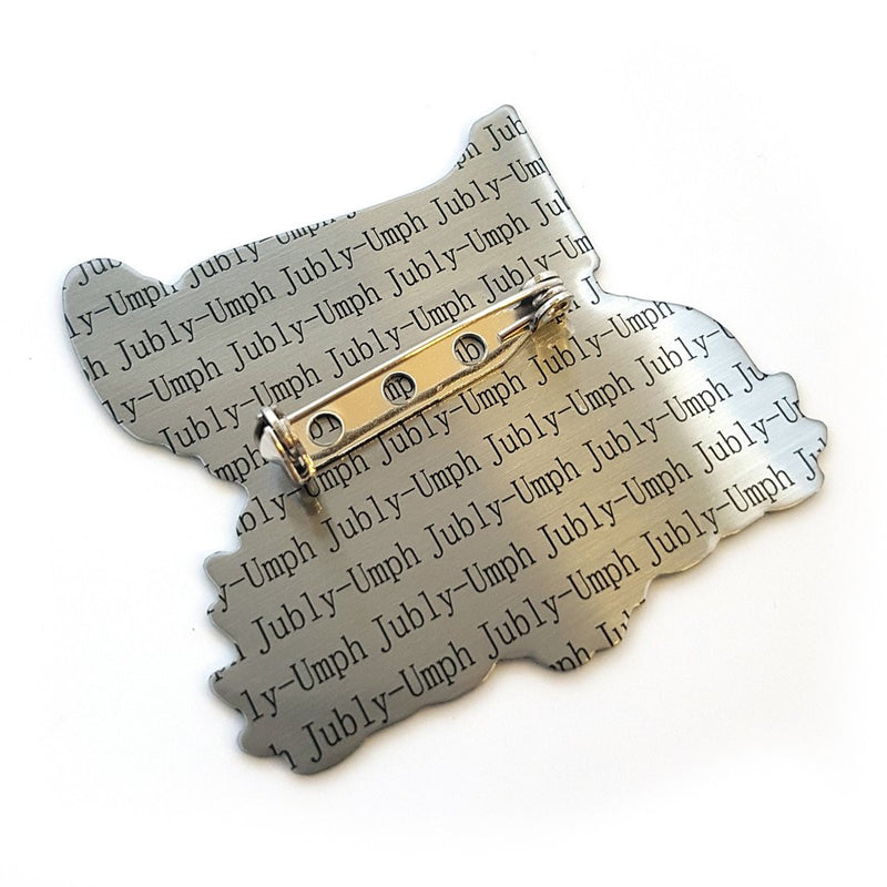 Measure Twice Sewing Machine Pin Brooch