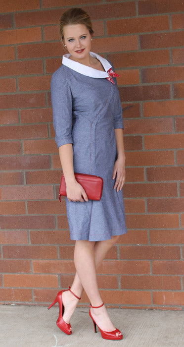 Sew Chic Pendleton Dress Paper Sewing Pattern by Sew Chic Pattern Company