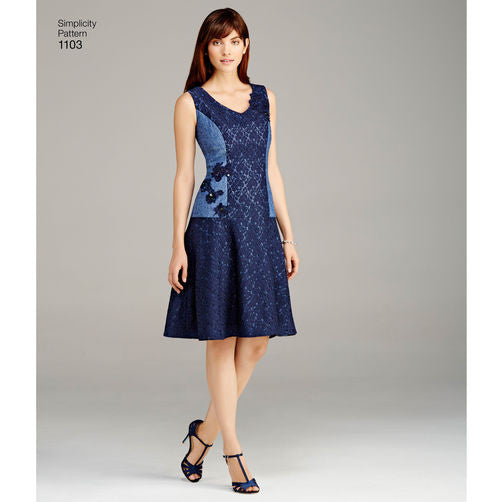 Simplicity 1103 Princess Seam Dress Paper Sewing Pattern